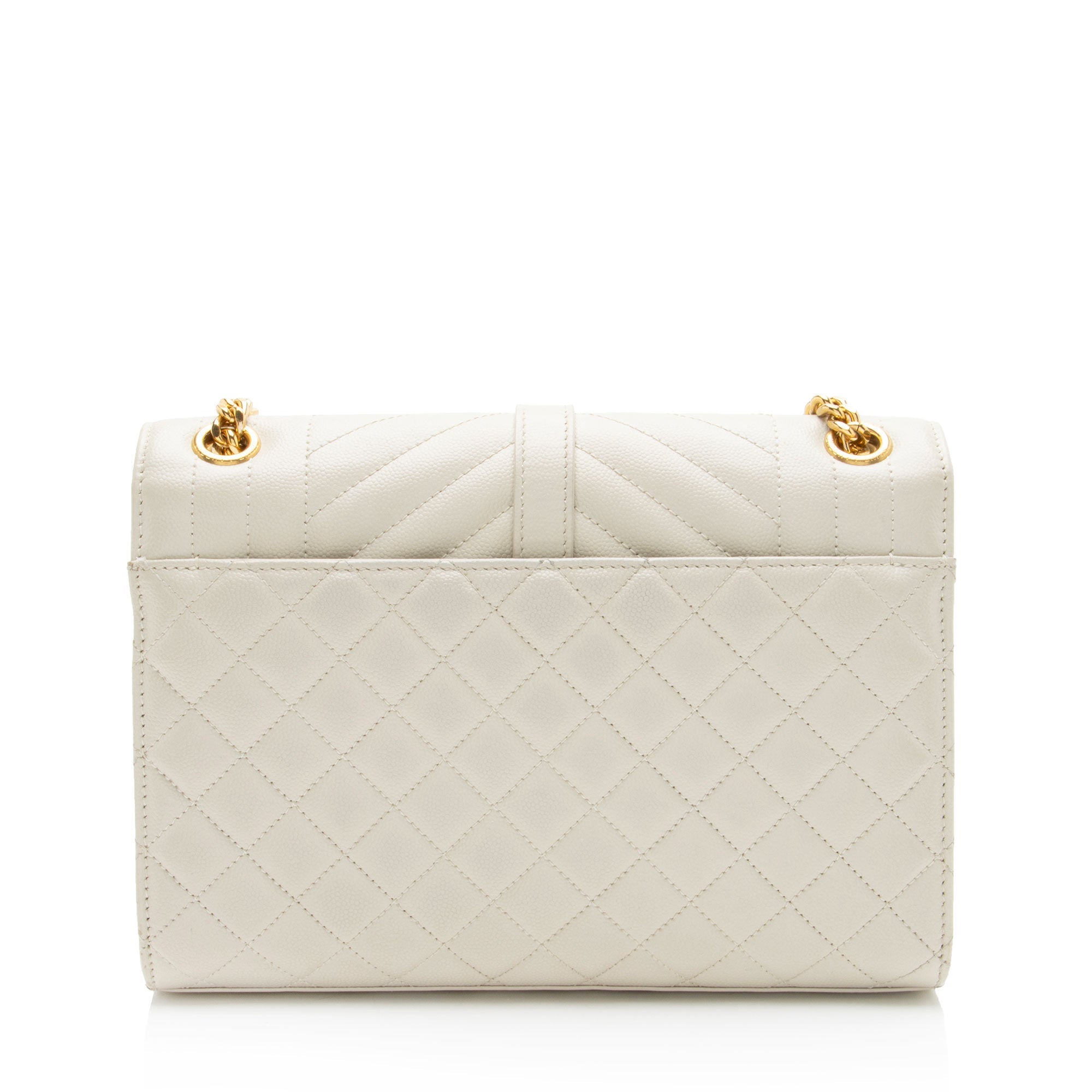 Saint Laurent Mixed Matelasse Grain de Poudre Monogram Medium Shoulder Bag
