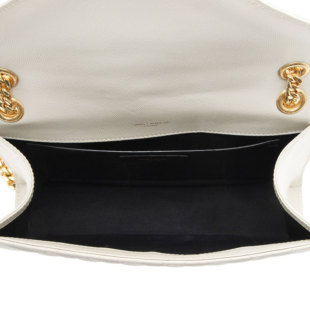 Saint Laurent Mixed Matelasse Grain de Poudre Monogram Medium Shoulder Bag