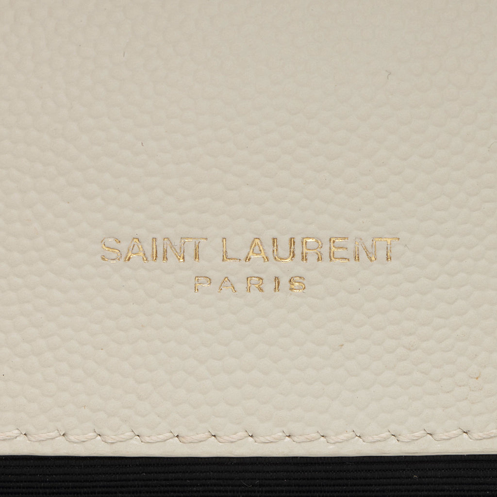 Saint Laurent Mixed Matelasse Grain de Poudre Monogram Medium Shoulder Bag