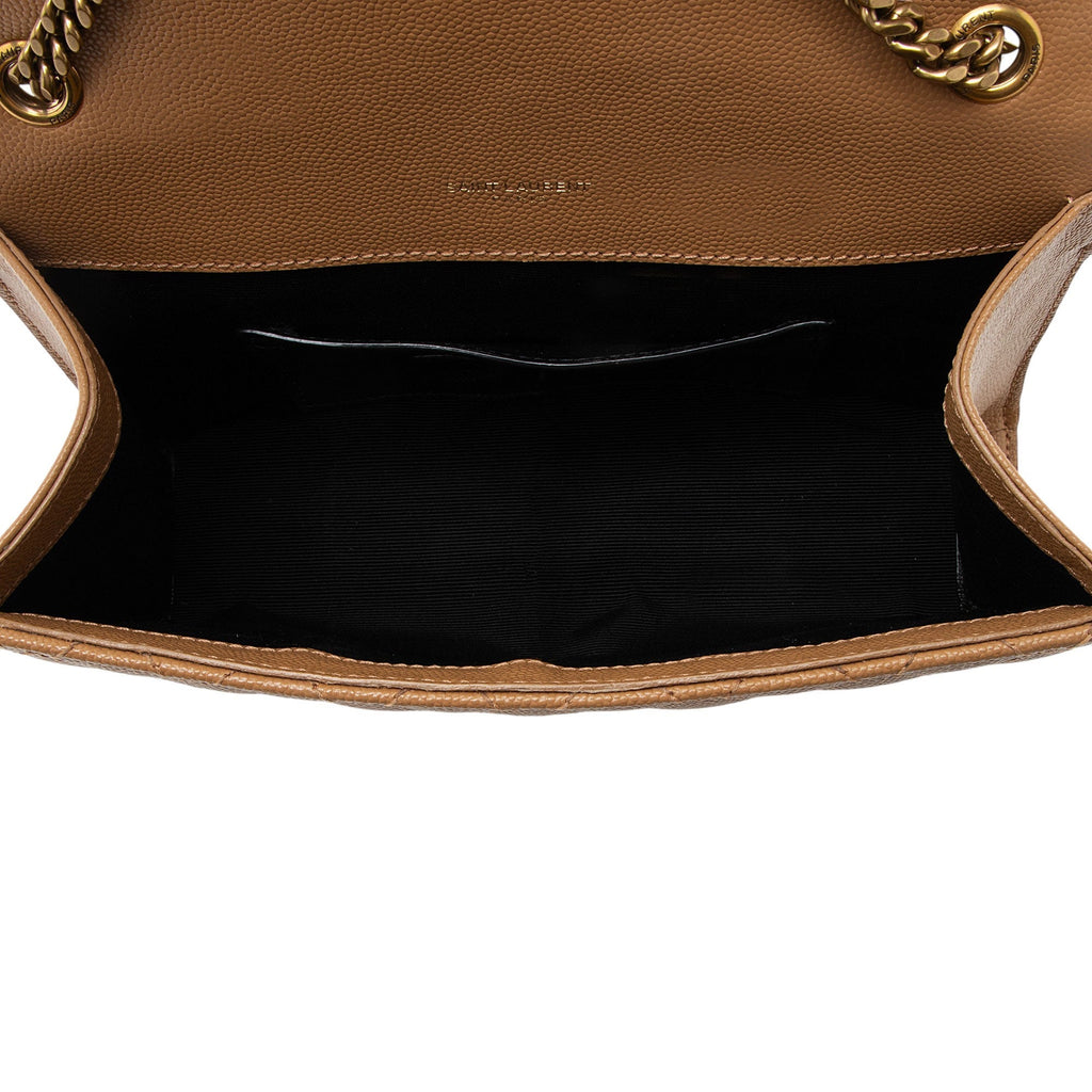 Saint Laurent Mixed Matelasse Grain de Poudre Monogram Small Shoulder Bag