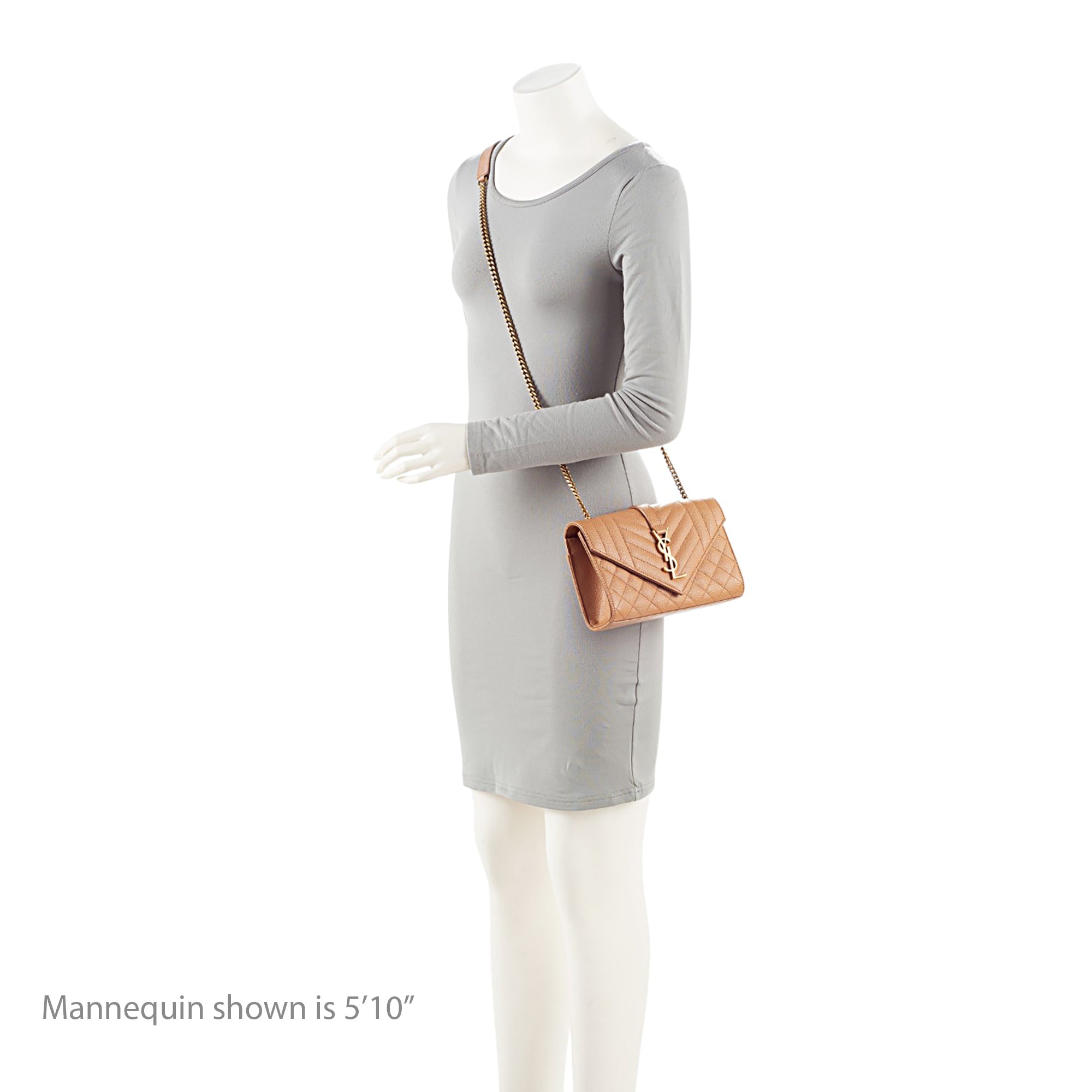 Saint Laurent Mixed Matelasse Grain de Poudre Monogram Small Shoulder Bag