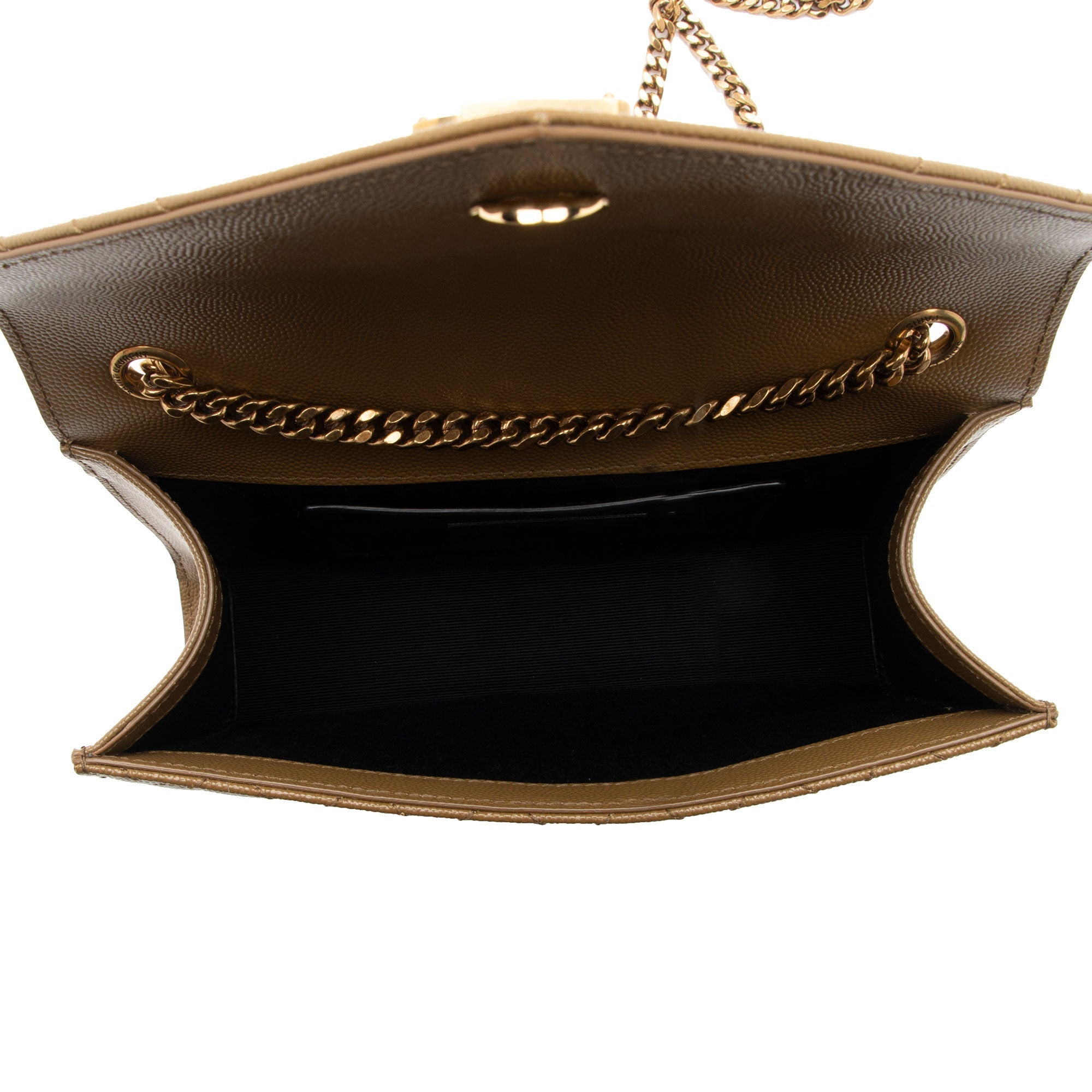 Saint Laurent Mixed Matelasse Grain de Poudre Monogram Small Shoulder Bag (SHF-mgzvyO)