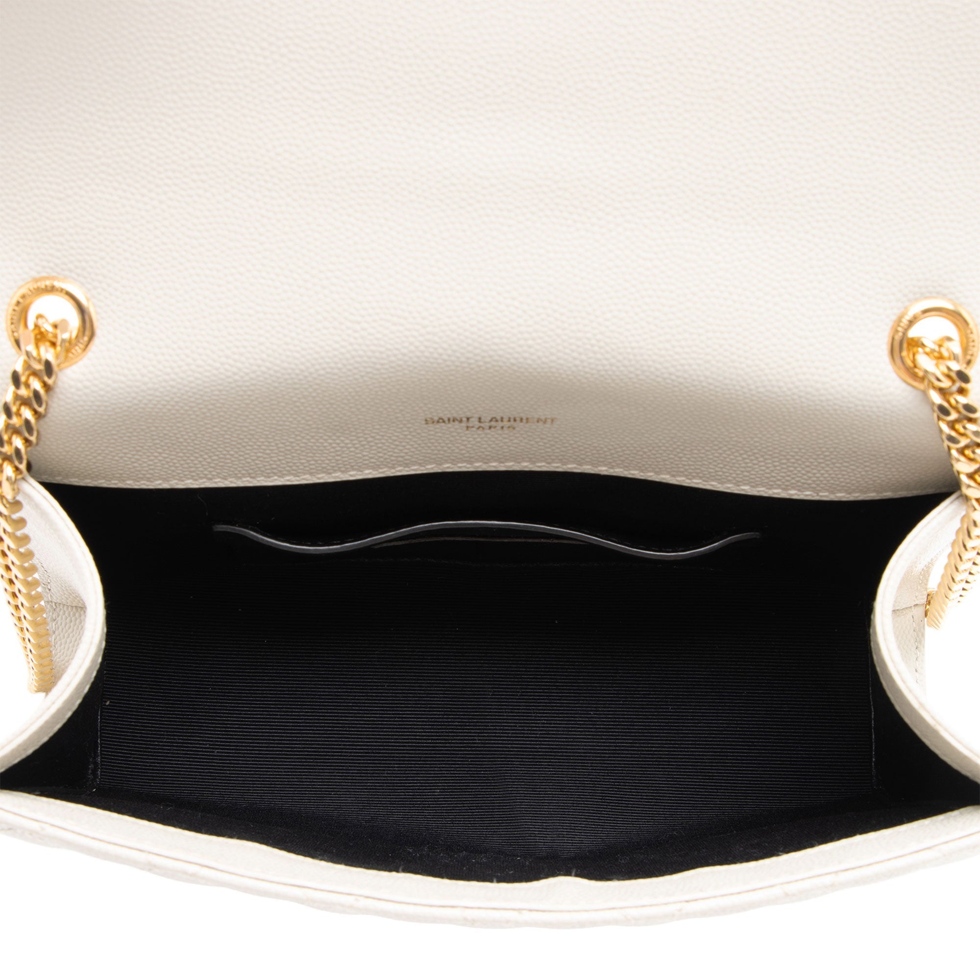 Saint Laurent Mixed Matelasse Grain de Poudre Monogram Small Shoulder Bag (SHF-oA3l6q)