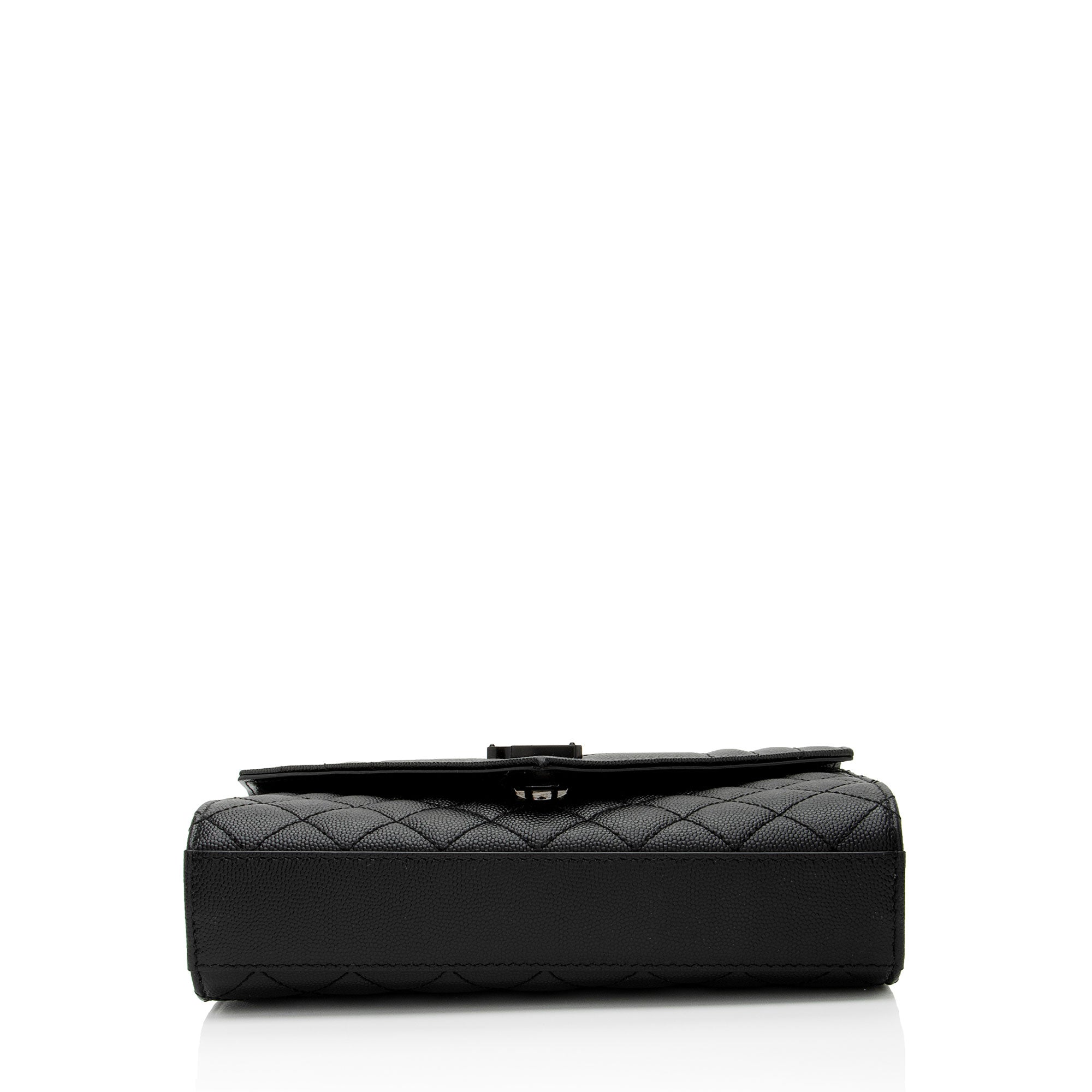 Saint Laurent Mixed Matelasse Grain de Poudre Monogram Small Shoulder Bag