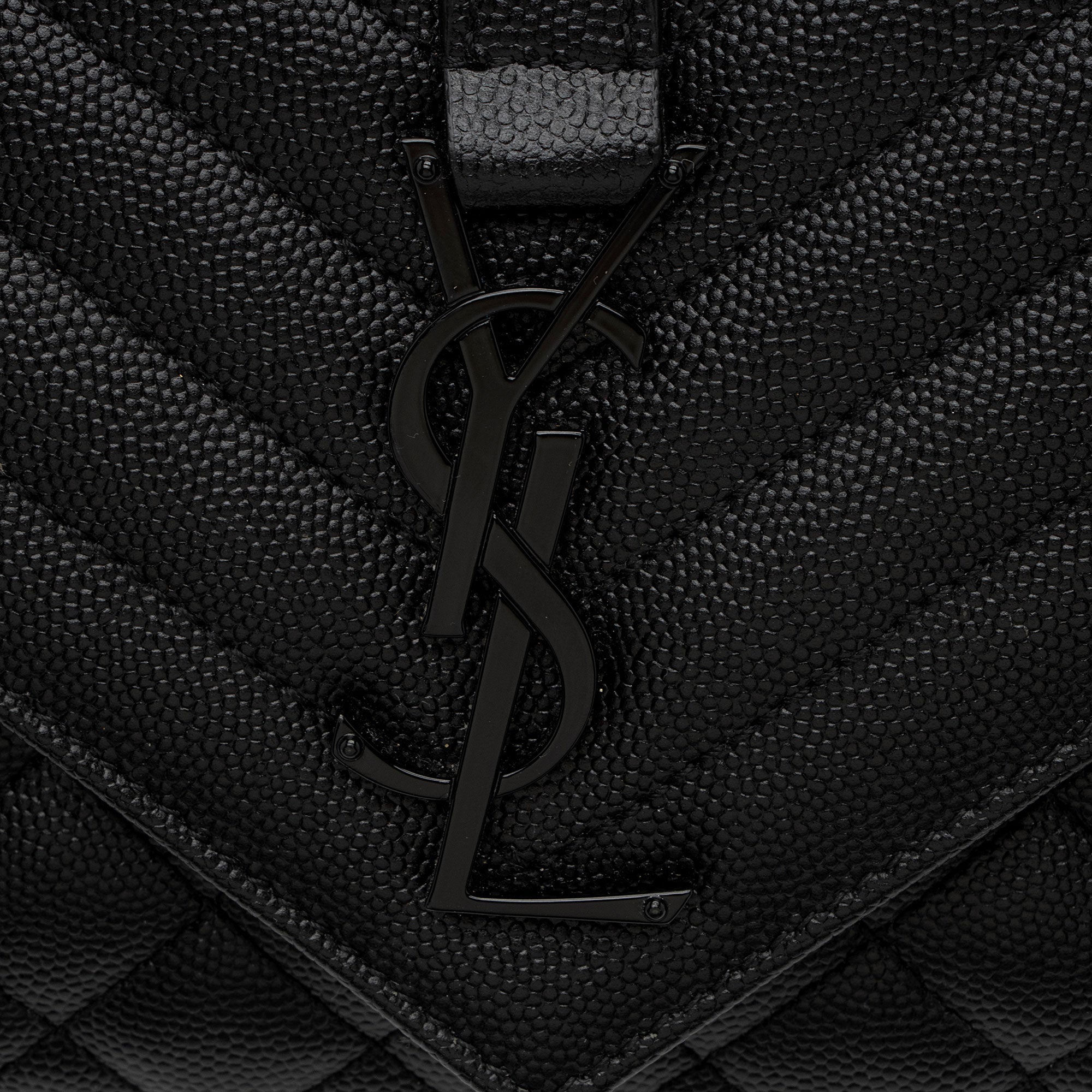 Saint Laurent Mixed Matelasse Grain de Poudre Monogram Small Shoulder Bag