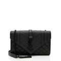 Saint Laurent Mixed Matelasse Grain de Poudre Monogram Small Shoulder Bag