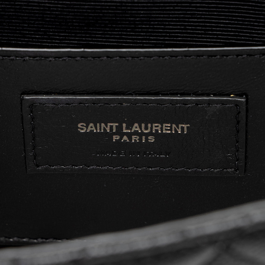 Saint Laurent Mixed Matelasse Grain de Poudre Monogram Small Shoulder Bag