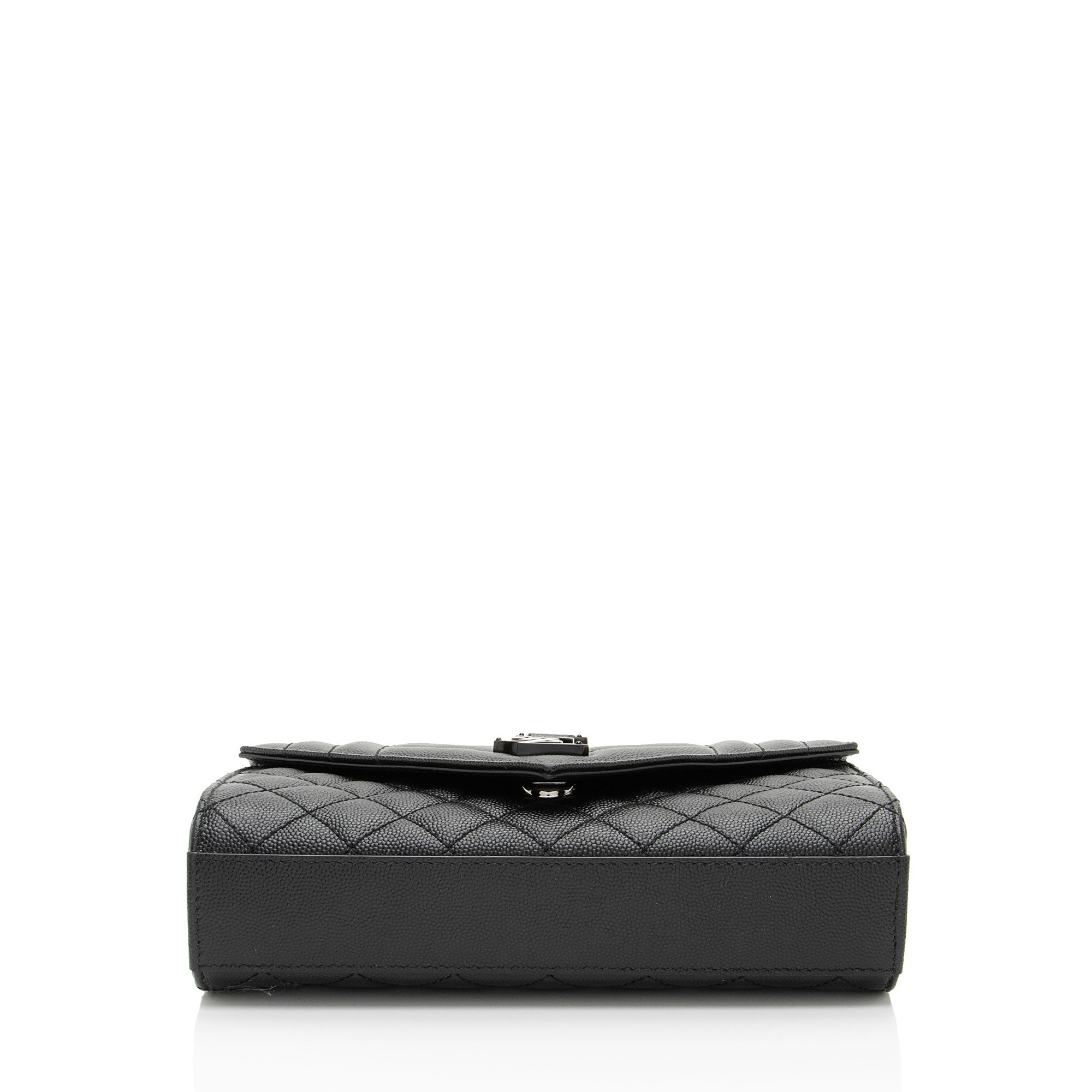 Saint Laurent Mixed Matelasse Grain de Poudre Monogram Small Shoulder Bag