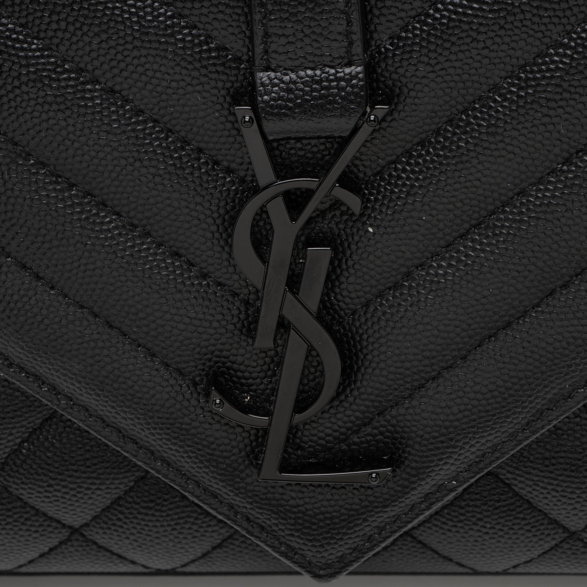 Saint Laurent Mixed Matelasse Grain de Poudre Monogram Small Shoulder Bag