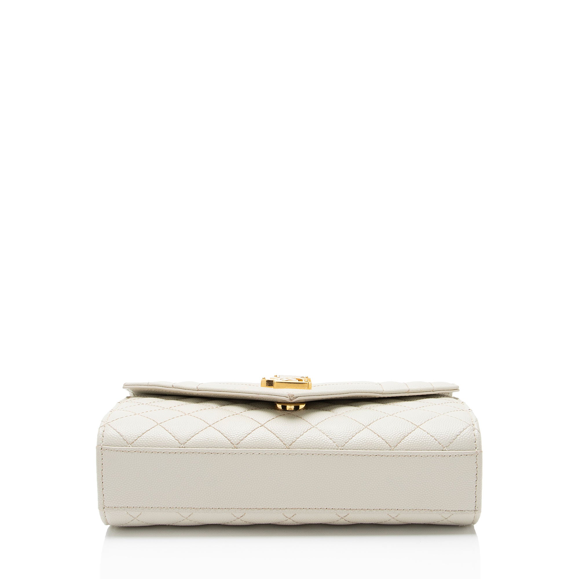 Saint Laurent Mixed Matelasse Grain de Poudre Monogram Small Shoulder Bag