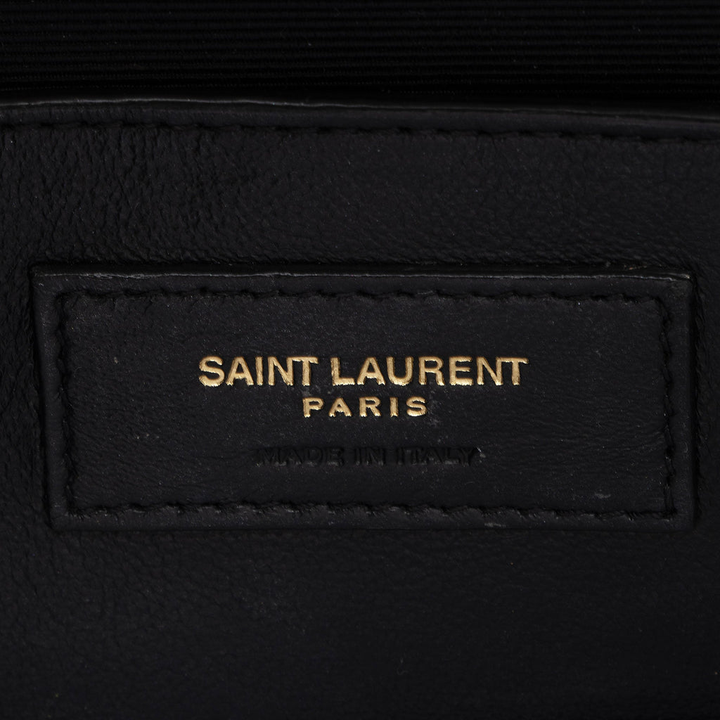 Saint Laurent Mixed Matelasse Grain de Poudre Monogram Small Shoulder Bag