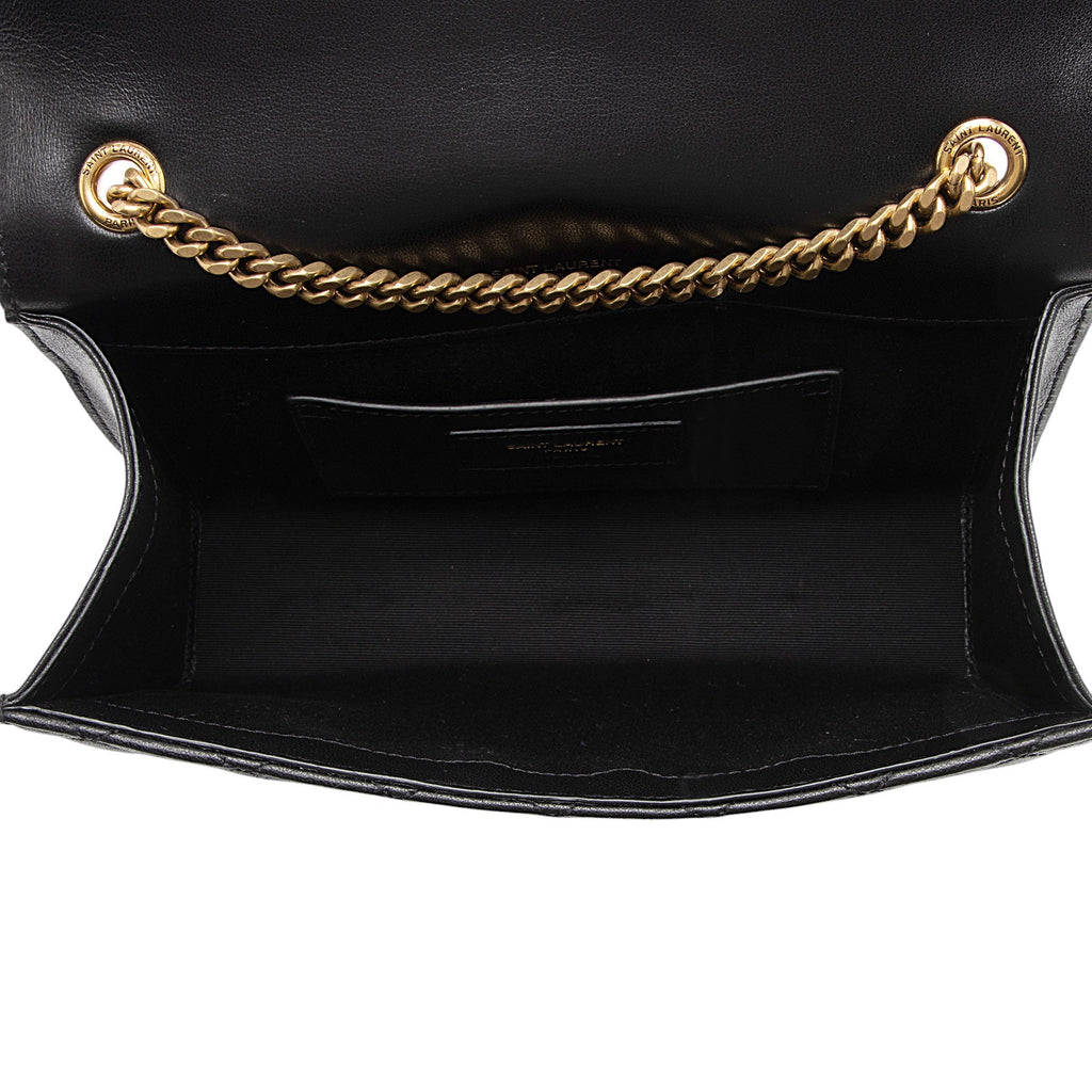Saint Laurent Mixed Matelasse Lambskin Monogram Small Shoulder Bag (SHF-gYiuTh)