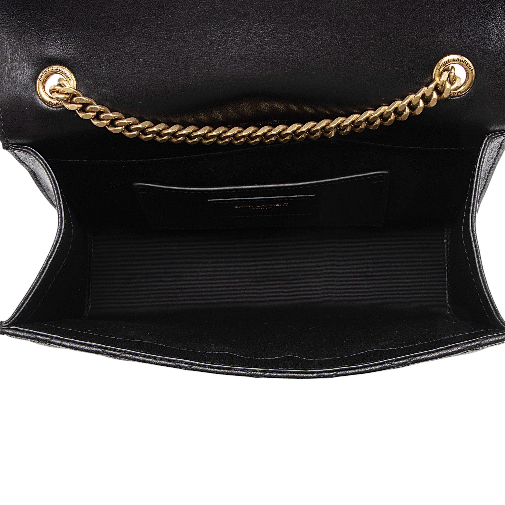 Saint Laurent Mixed Matelasse Lambskin Monogram Small Shoulder Bag (SHF-gYiuTh)