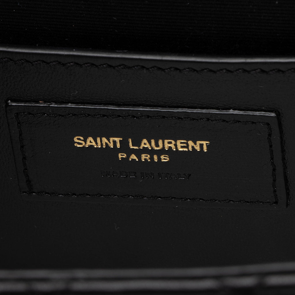 Saint Laurent Mixed Matelasse Lambskin Monogram Small Shoulder Bag (SHF-gYiuTh)