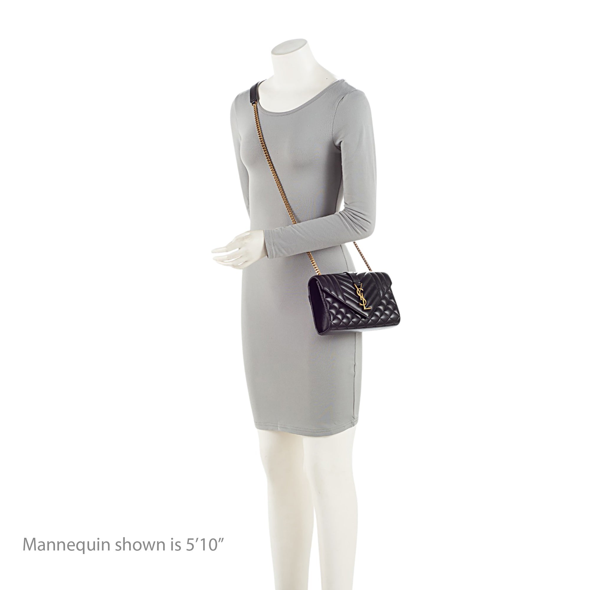 Saint Laurent Mixed Matelasse Lambskin Monogram Small Shoulder Bag (SHF-gYiuTh)
