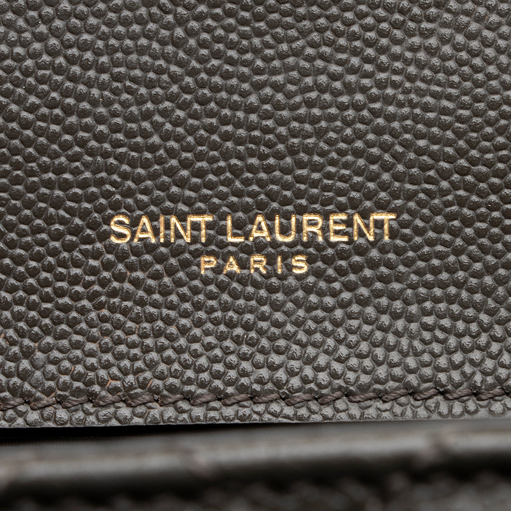 Saint Laurent Mixed Matelasse Leather Classic Monogram Medium Shoulder Bag (SHF-20656)
