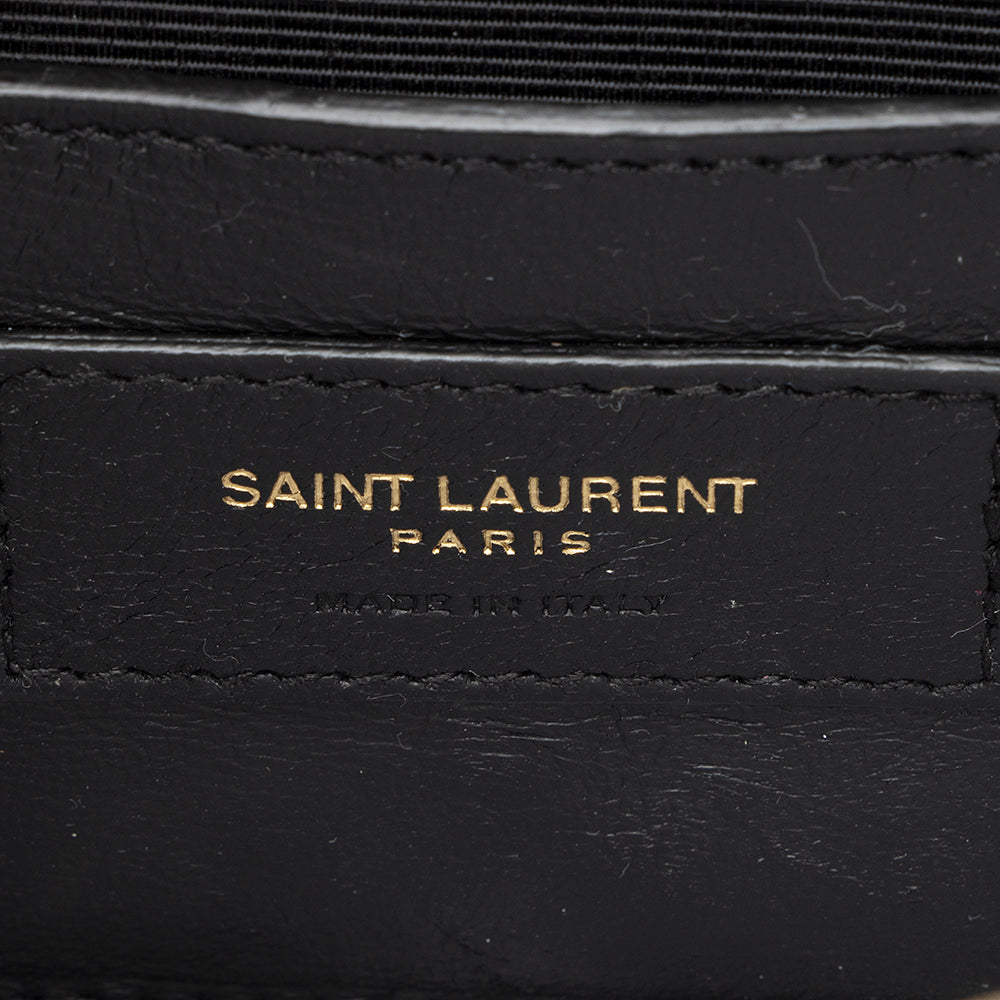 Saint Laurent Mixed Matelasse Leather Classic Monogram Small Shoulder Bag (SHF-21396)