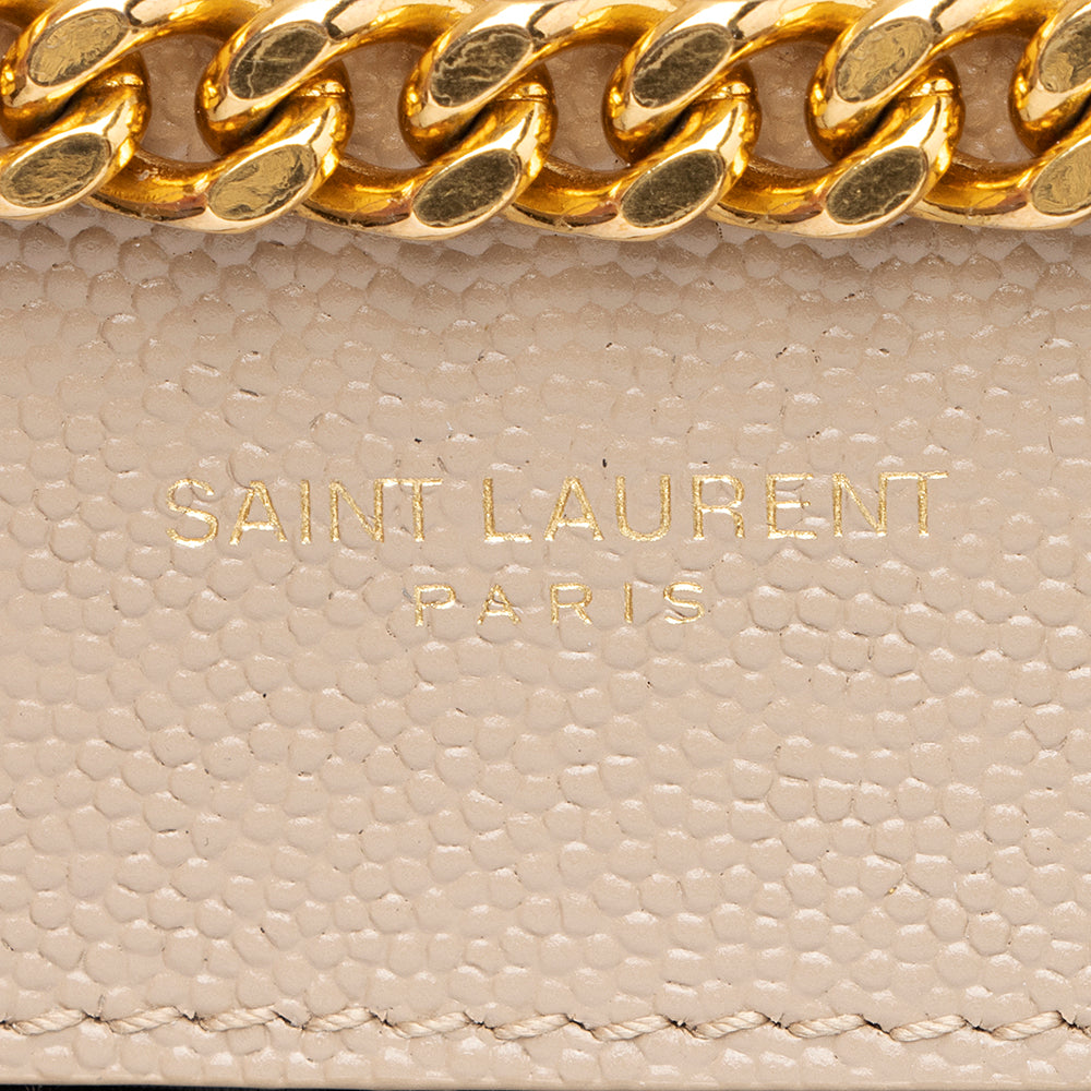 Saint Laurent Mixed Matelasse Leather Classic Monogram Small Shoulder Bag (SHF-21396)
