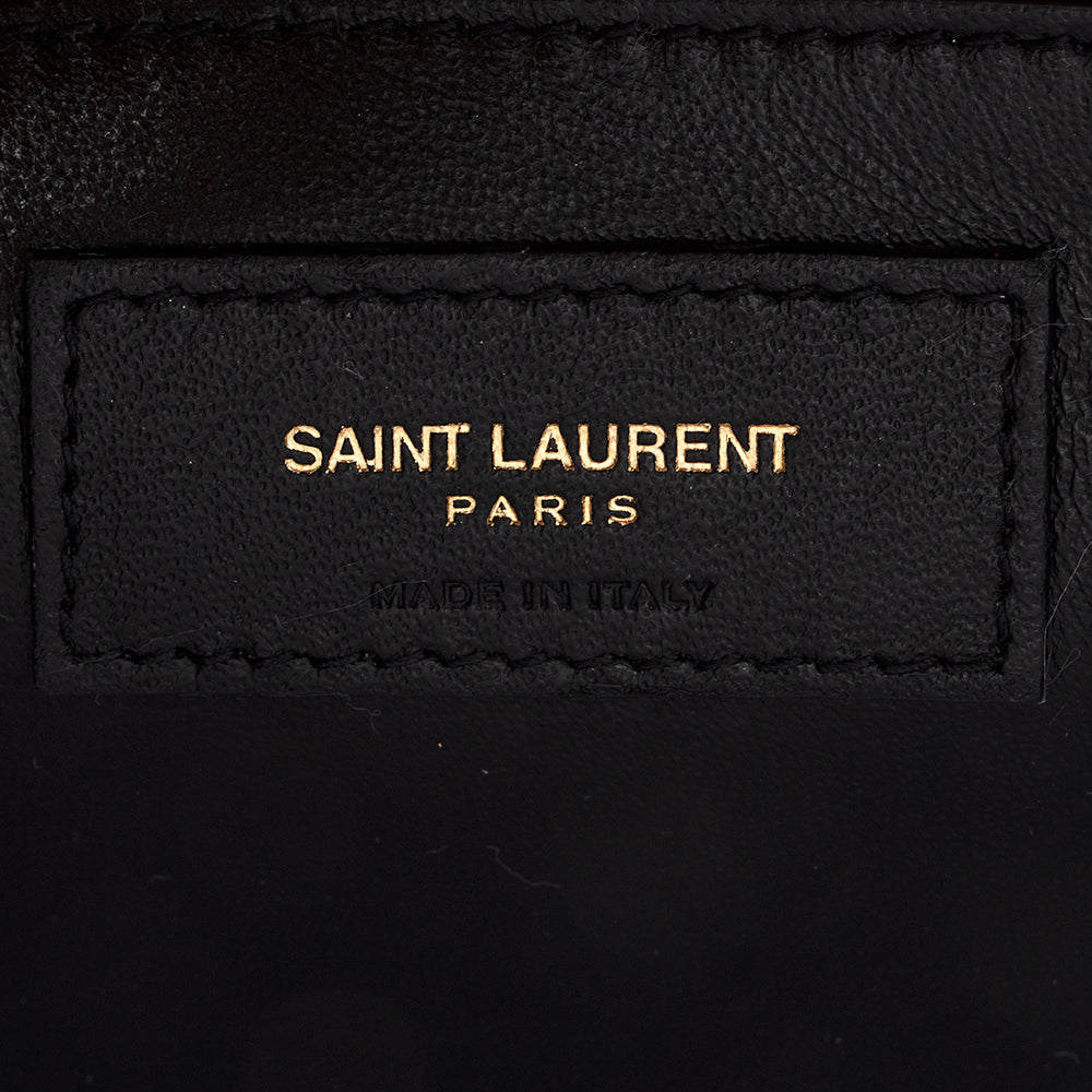 Saint Laurent Mixed Matelasse Leather Monogram Medium Shoulder Bag (SHF-19283)