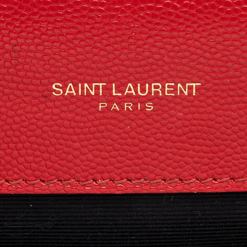 Saint Laurent Mixed Matelasse Leather Monogram Medium Shoulder Bag (SHF-19283)