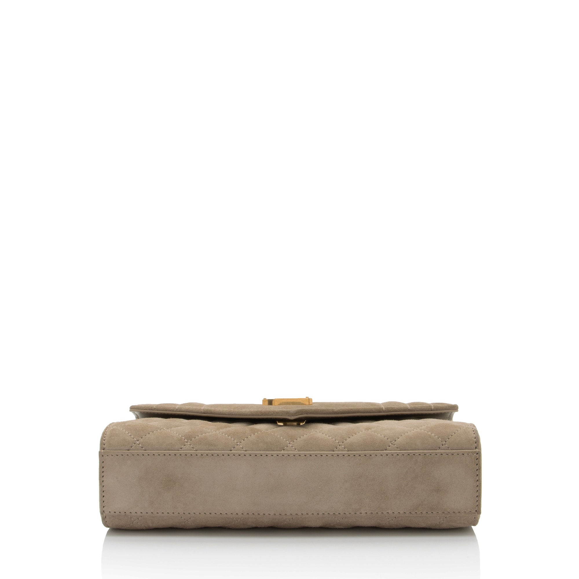 Saint Laurent Mixed Matelasse Suede Monogram Small Shoulder Bag