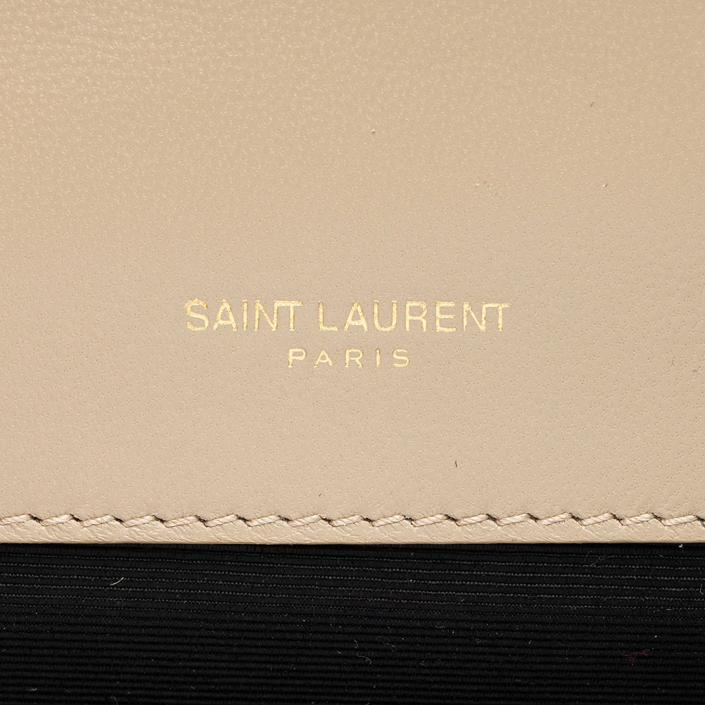 Saint Laurent Mixed Matelasse Suede Monogram Small Shoulder Bag