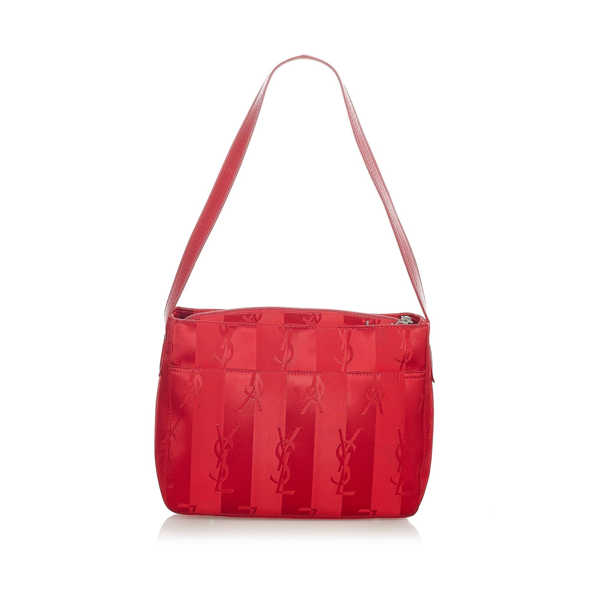 Saint Laurent Monogram Nylon Shoulder Bag (SHG-23833)