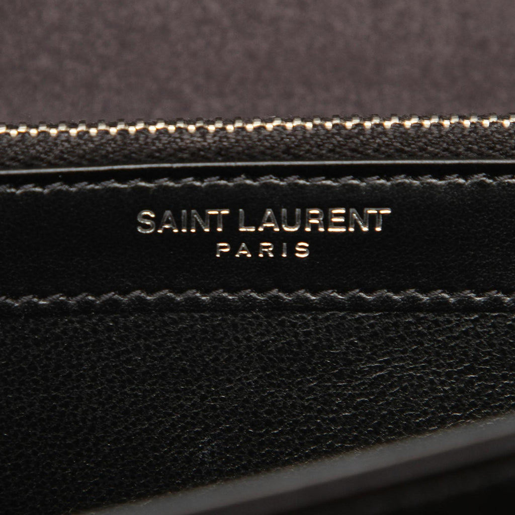 Saint Laurent Monogram Sequined Wallet on Chain (SHG-24959)
