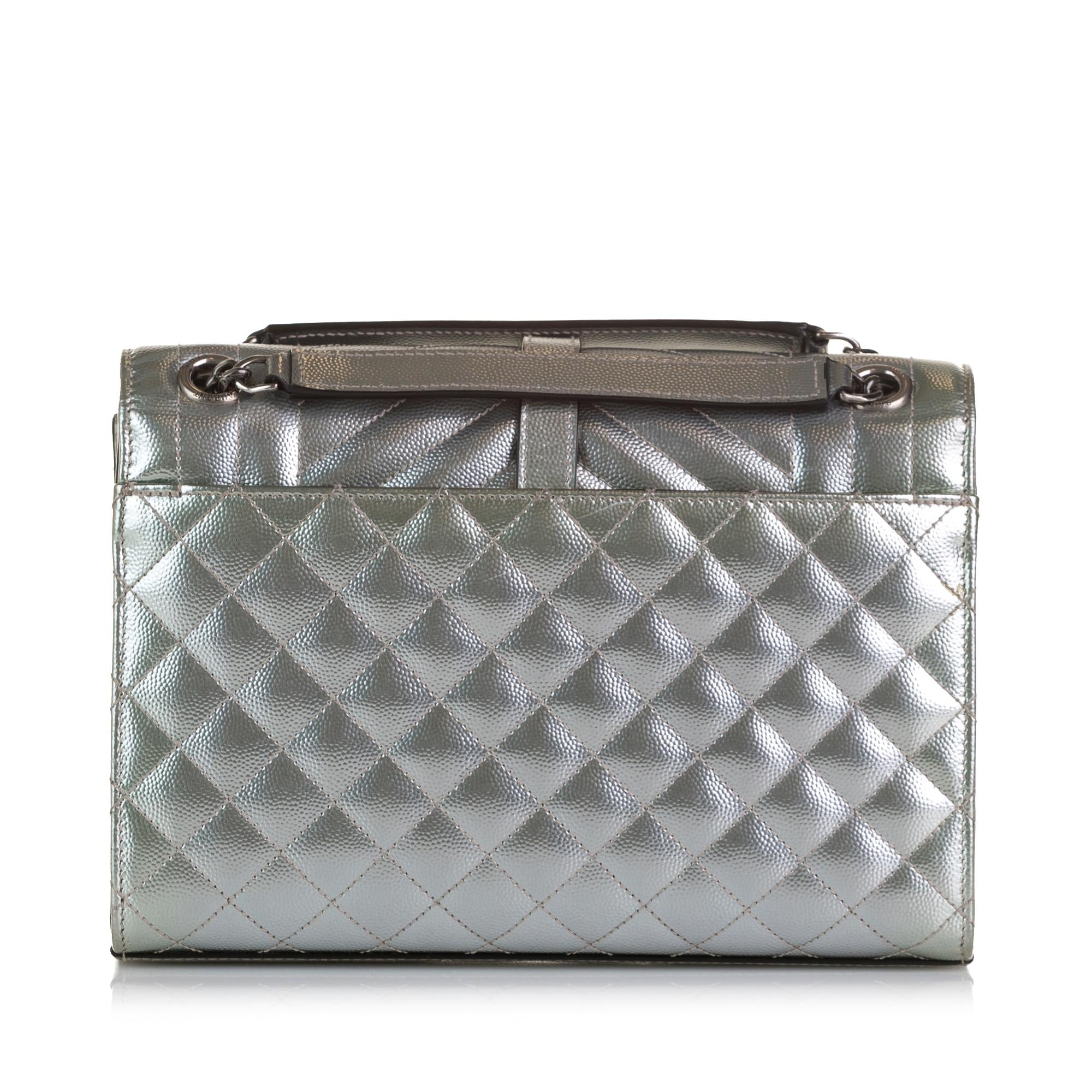Saint Laurent Monogram Triquilt Envelope Chain Bag (SHG-37504)
