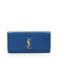 Saint Laurent Patent Leather Grain de Poudre Monogram Kate Clutch