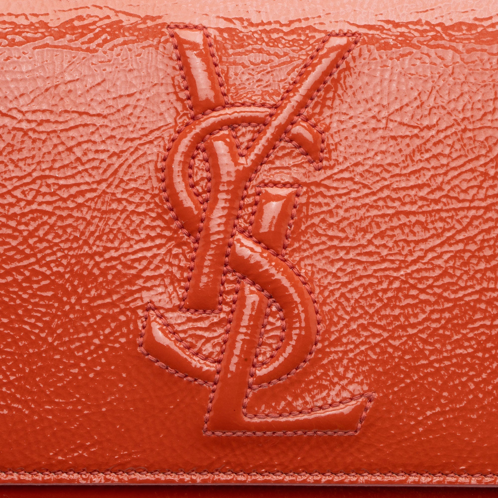 Saint Laurent Patent Leather Monogram Kate Clutch
