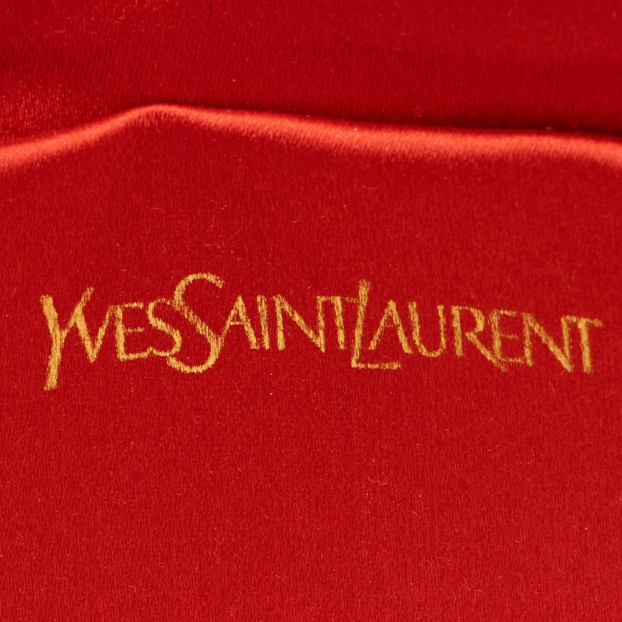 Saint Laurent Patent Leather Monogram Kate Clutch