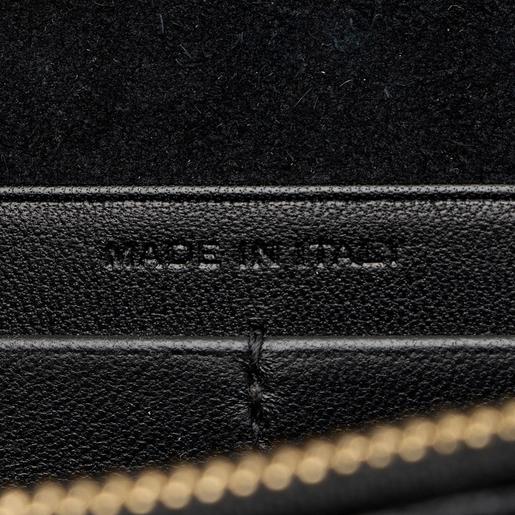 Saint Laurent Patent Leather Monogram Kate Wallet on Chain (SHF-T42QXZ)
