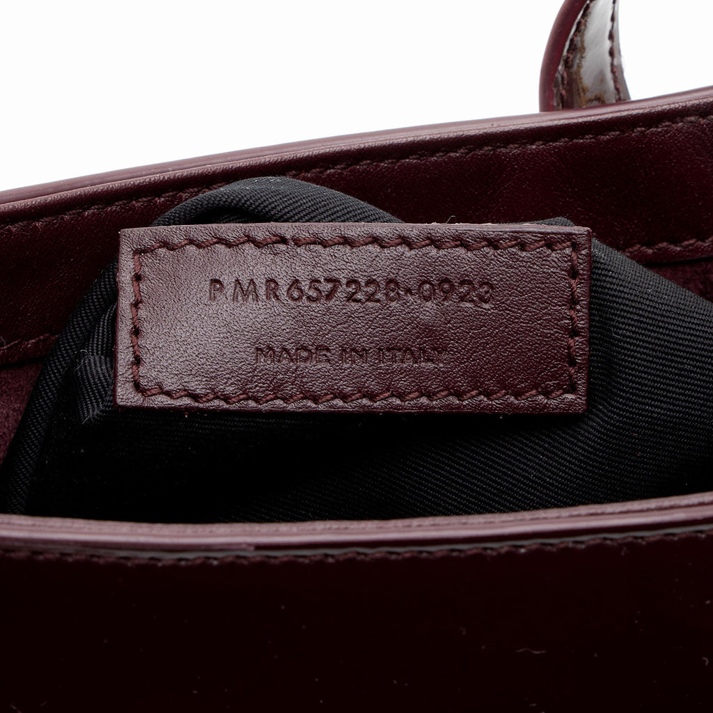 Saint Laurent Patent Leather Monogram Le 5 A 7 Hobo