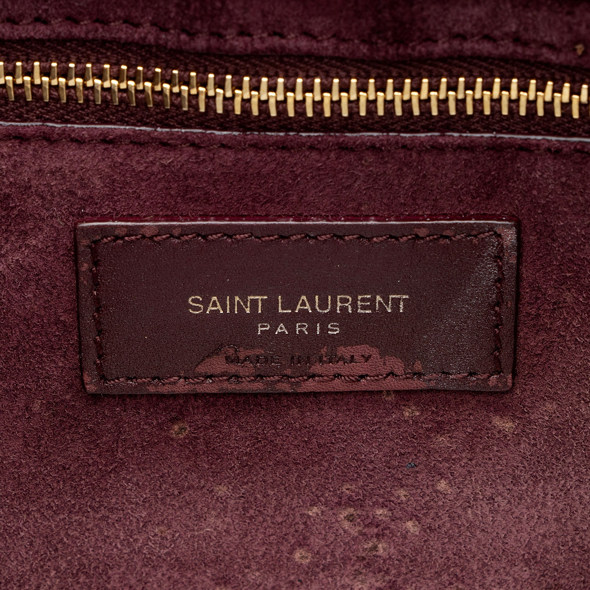 Saint Laurent Patent Leather Monogram Le 5 A 7 Hobo
