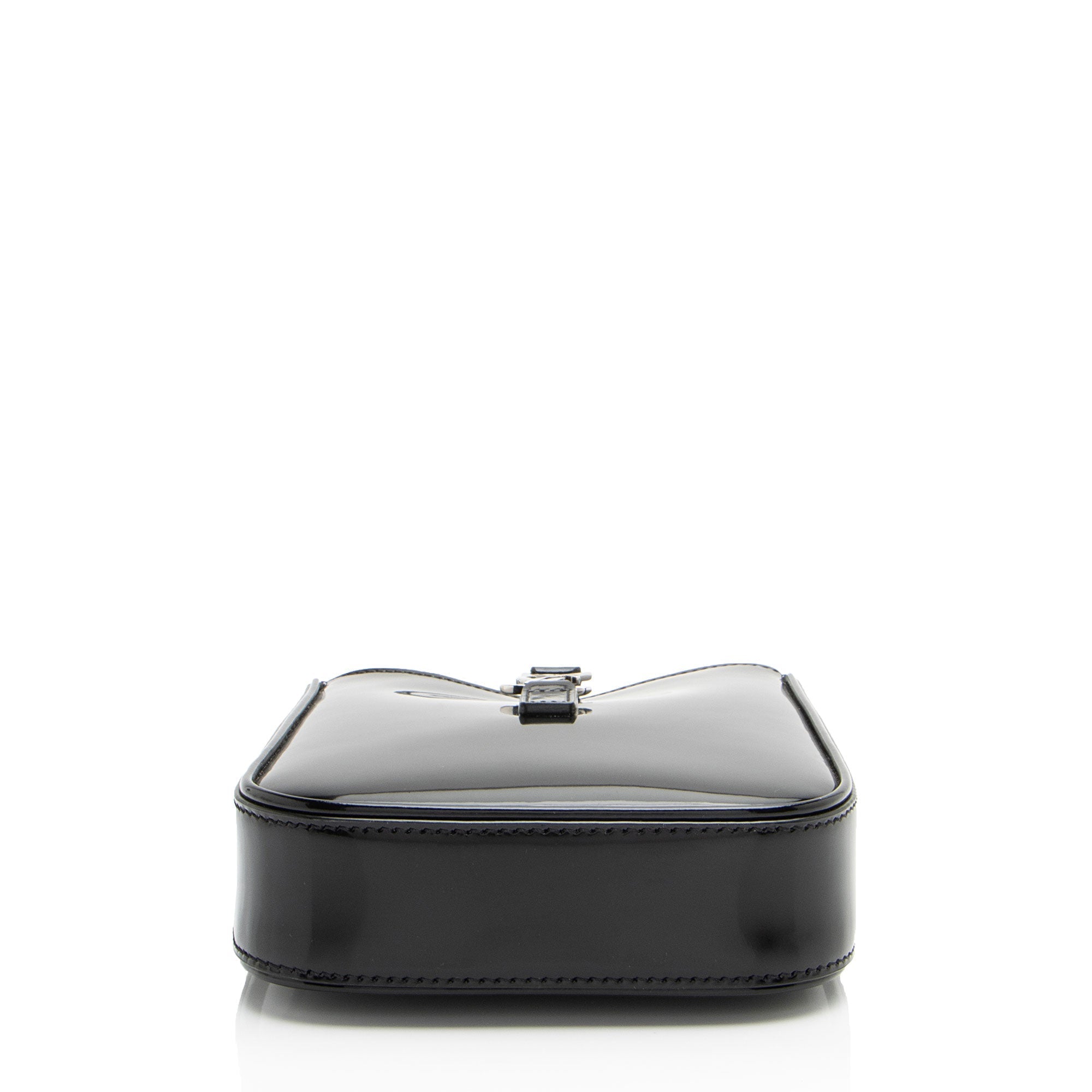 Saint Laurent Patent Leather Monogram Le 5 A 7 Vertical Mini Crossbodyy