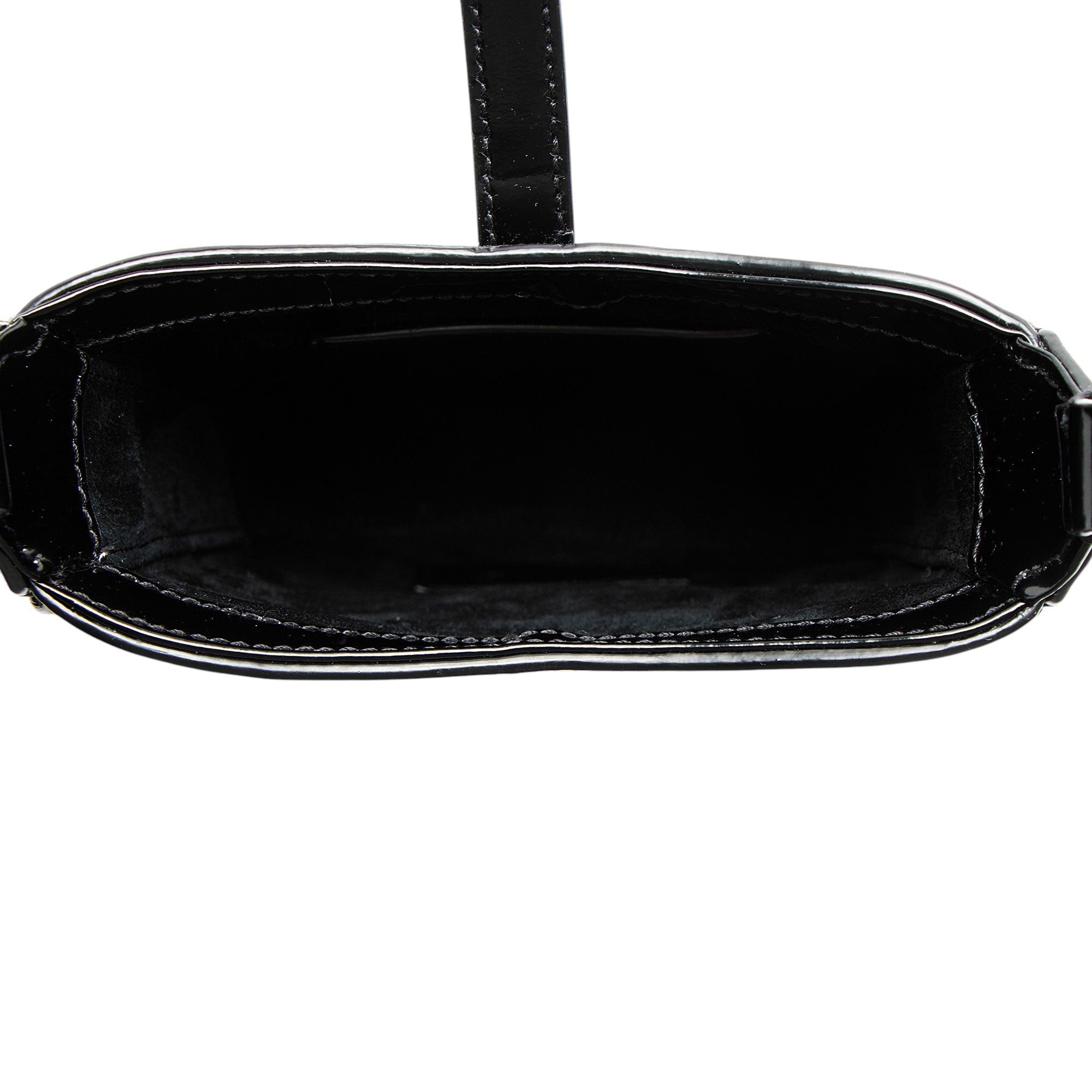 Saint Laurent Patent Leather Monogram Le 5 A 7 Vertical Mini Crossbodyy