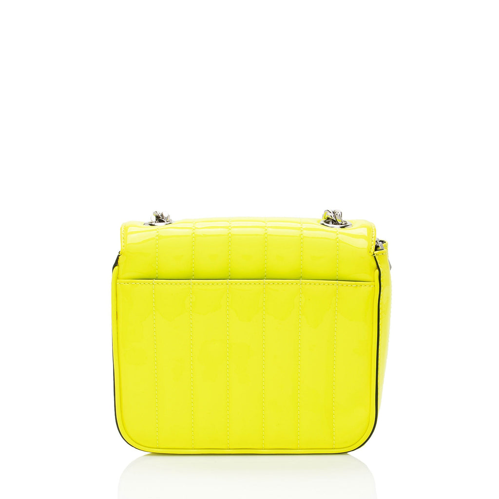 Saint Laurent Patent Leather Monogram Vicky Small Shoulder Bag