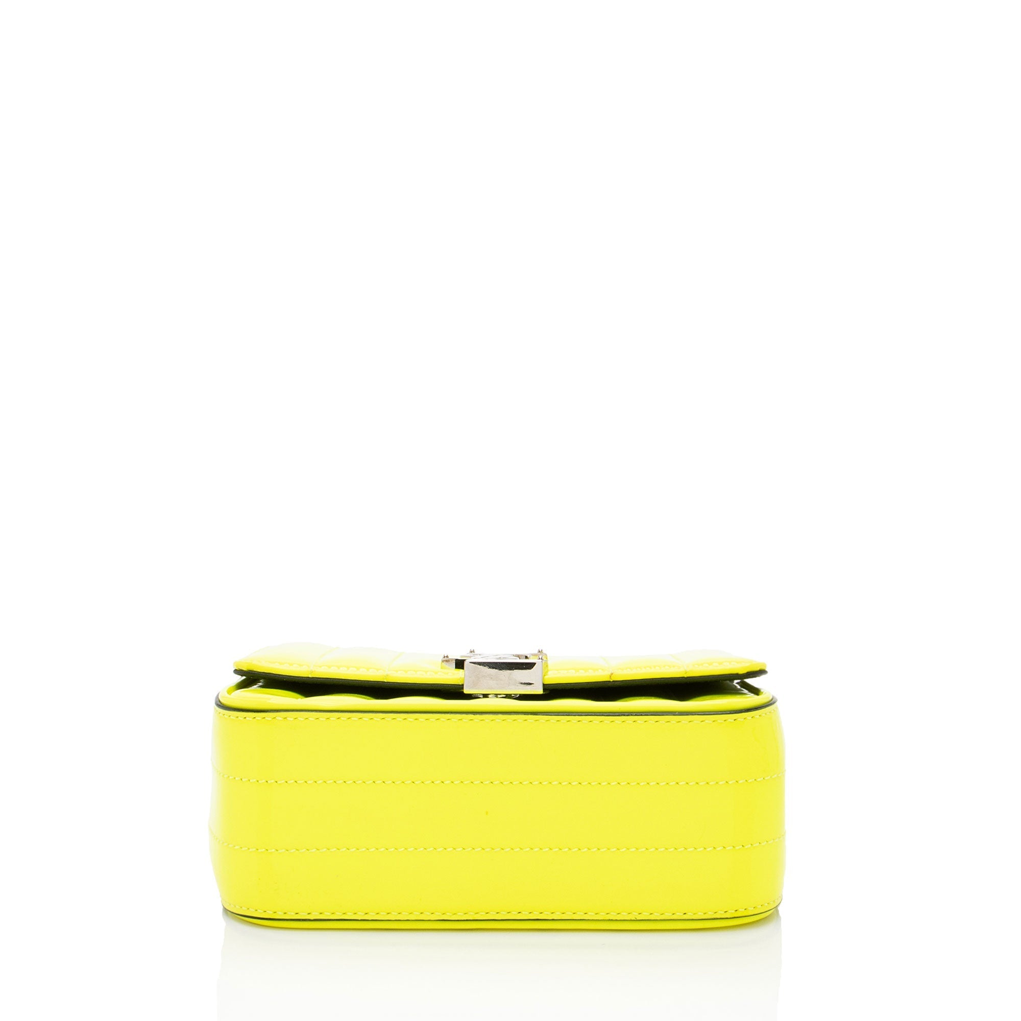 Saint Laurent Patent Leather Monogram Vicky Small Shoulder Bag