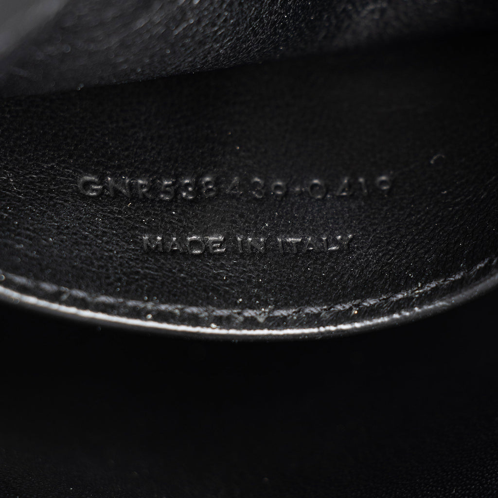 Saint Laurent Patent Leather Monogram Vicky Small Shoulder Bag