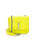 Saint Laurent Patent Leather Monogram Vicky Small Shoulder Bag