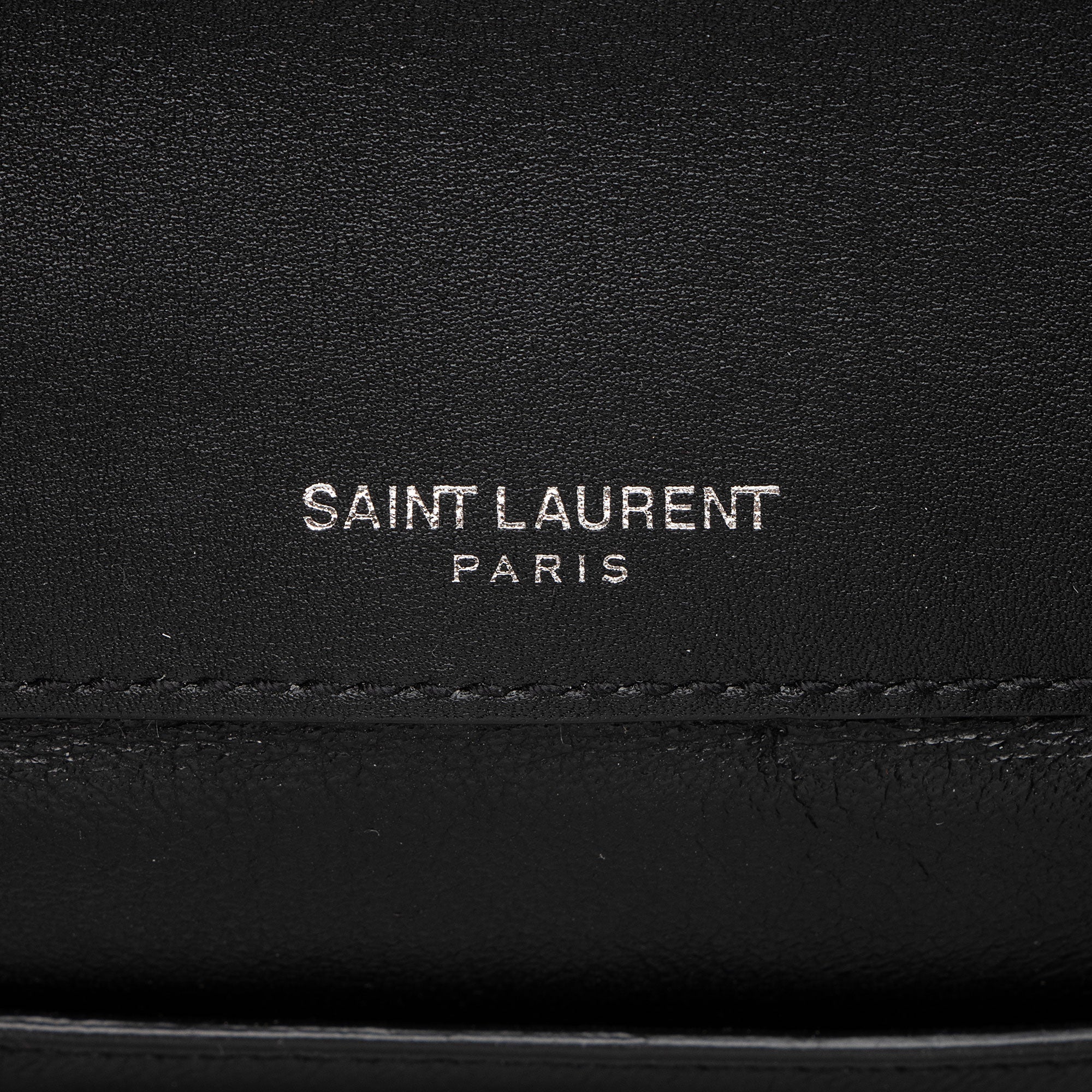 Saint Laurent Patent Leather Monogram Vicky Small Shoulder Bag