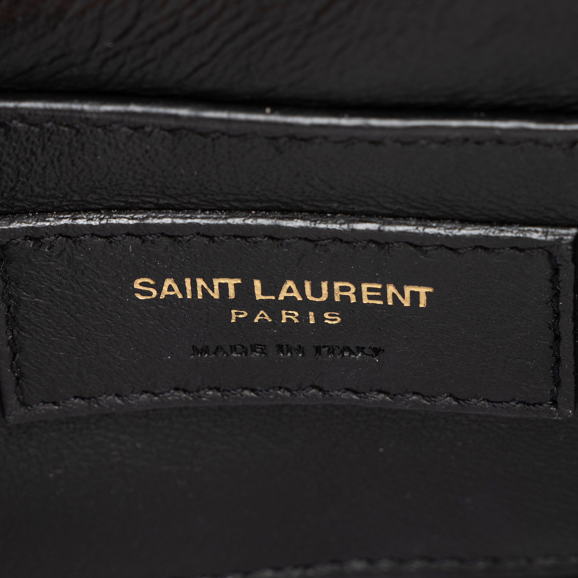 Saint Laurent Patent Leather Monogram Vicky Small Shoulder Bag