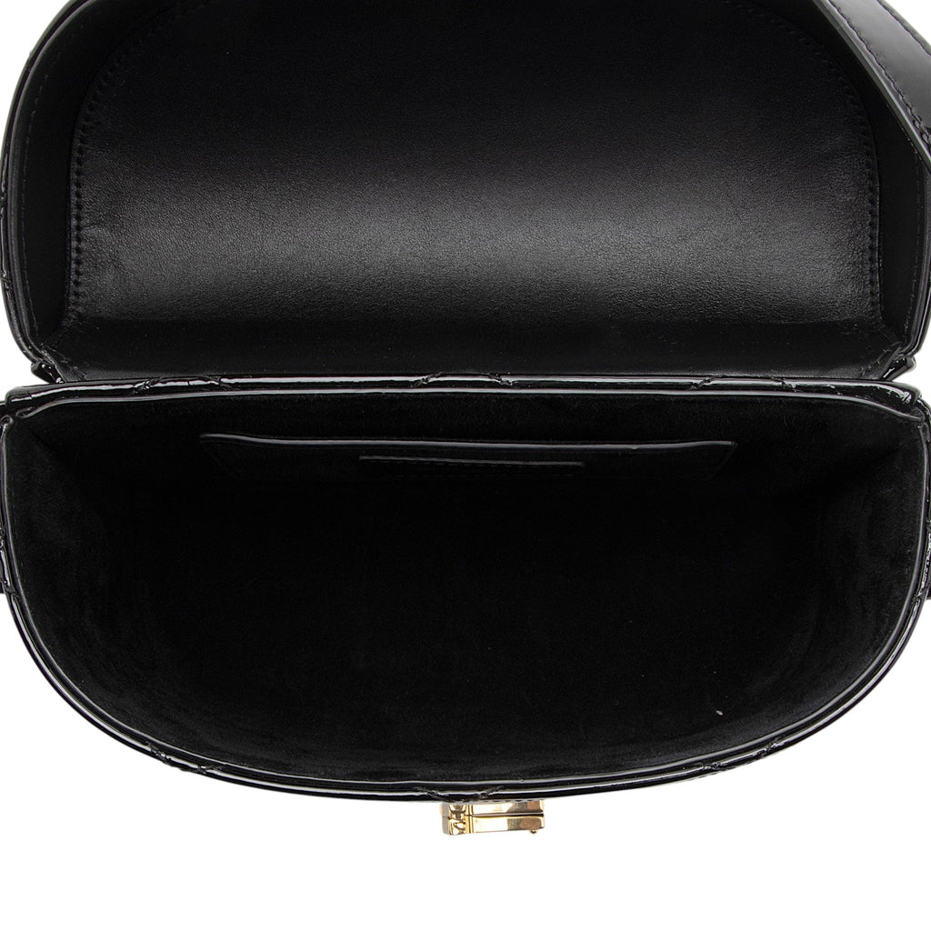 Saint Laurent Patent Matelasse Leather Monogram June Box Bag