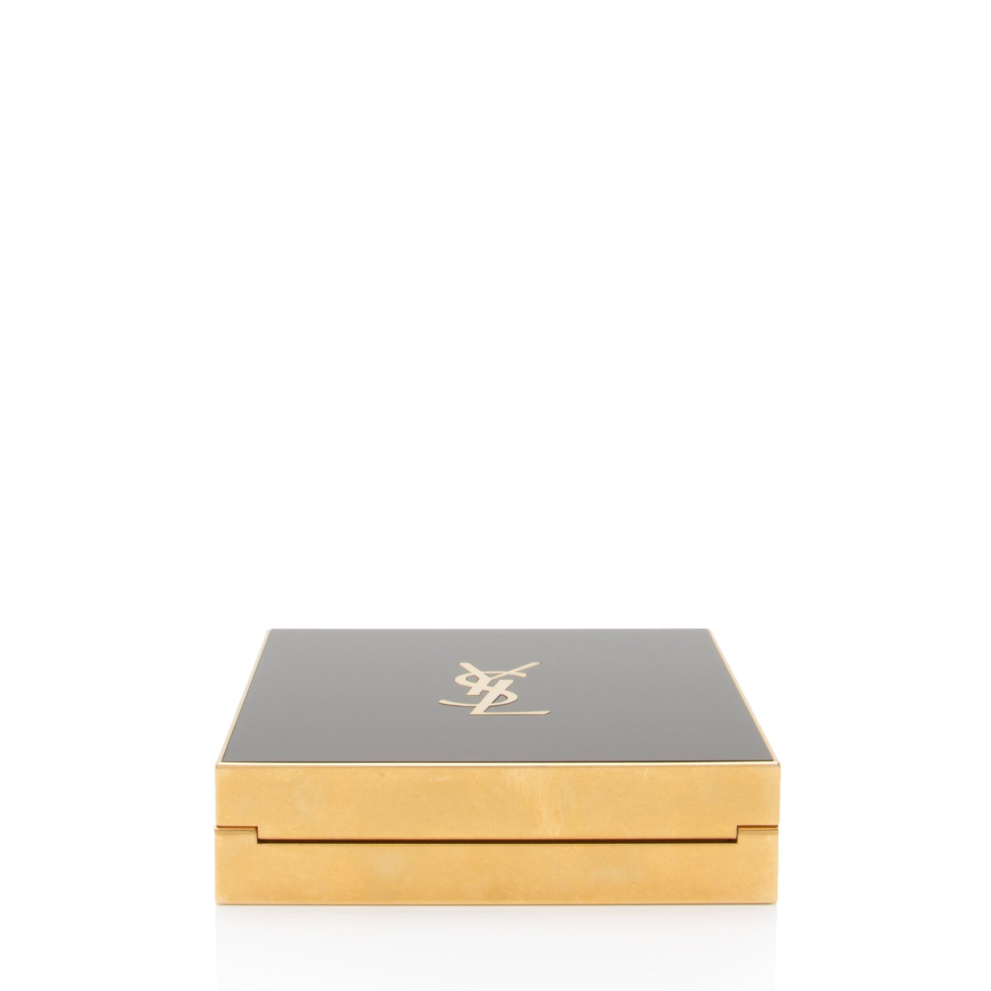 Saint Laurent Plexiglass Minaudiere Tuxedo Monogram Box Shoulder Bag (SHF-neNwyi)