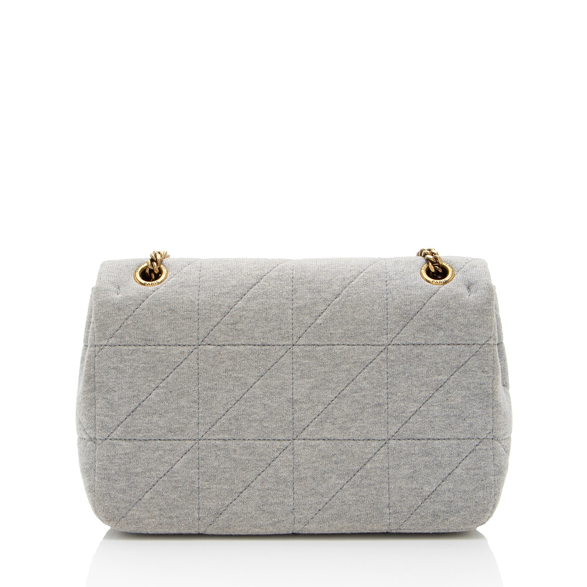 Saint Laurent Quilted Jersey Monogram Jamie Medium Shoulder Bag