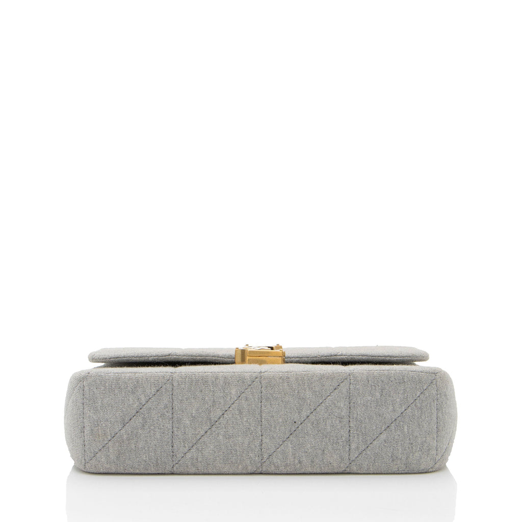 Saint Laurent Quilted Jersey Monogram Jamie Medium Shoulder Bag