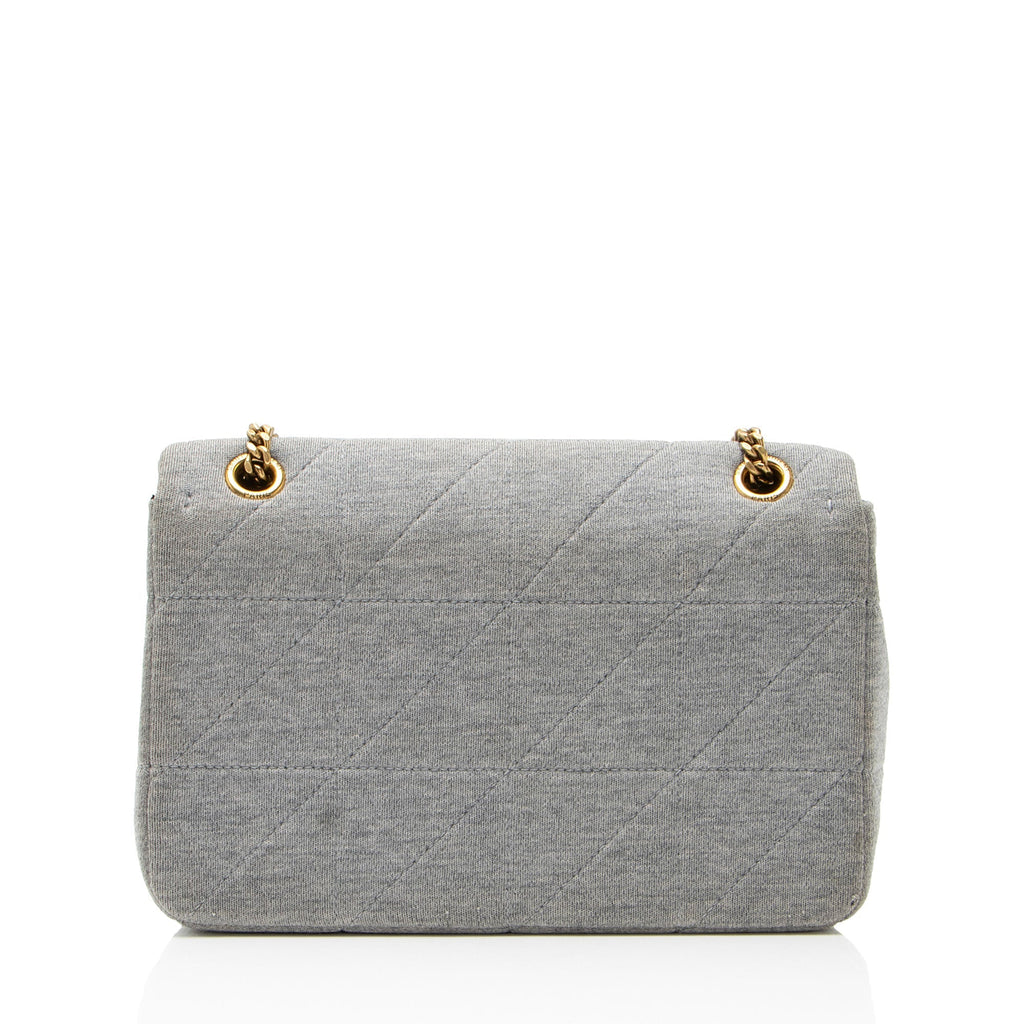 Saint Laurent Quilted Jersey Monogram Jamie Medium Shoulder Bag