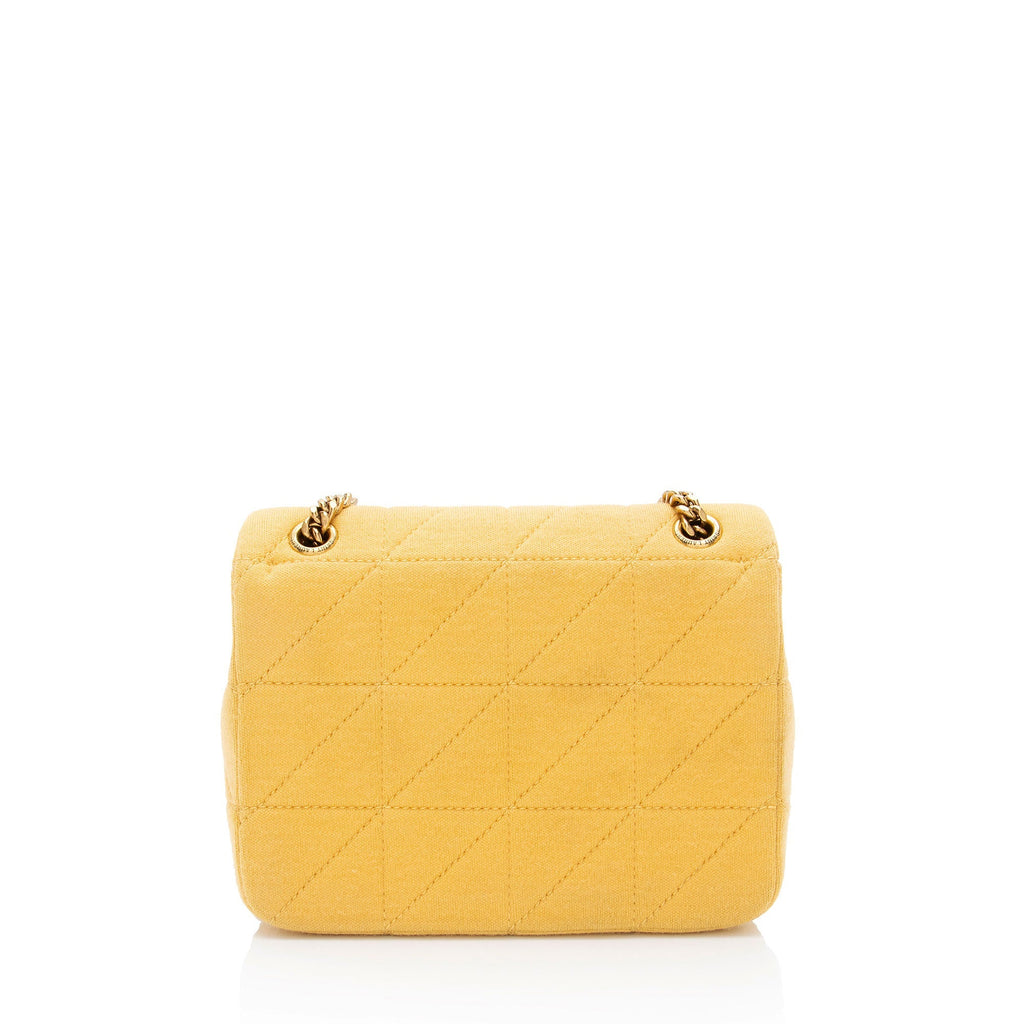 Saint Laurent Quilted Jersey Monogram Jamie Mini Shoulder Bag