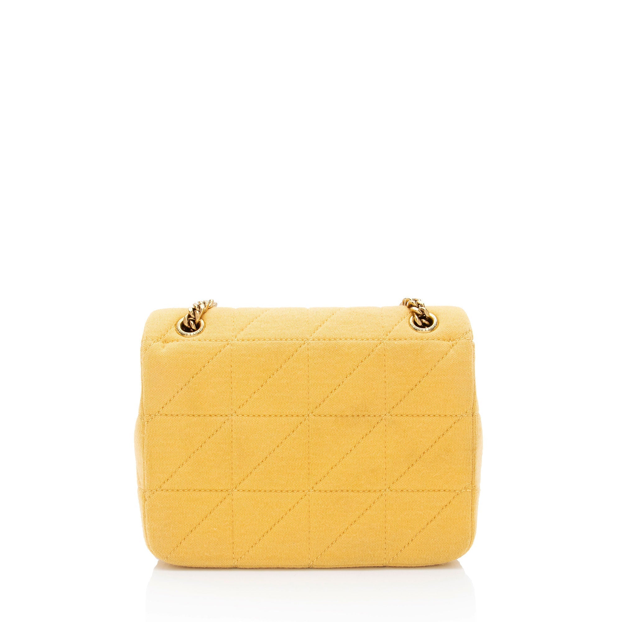 Saint Laurent Quilted Jersey Monogram Jamie Mini Shoulder Bag